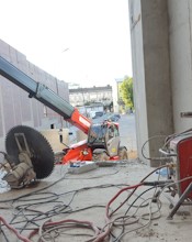 wycinanie ścian z betonu
