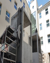 Cięcie betonowych ścian szachtu wentylacyjnego